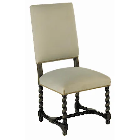 Country English Dining Side Chair